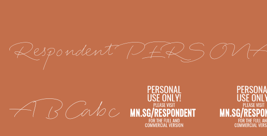 Respondent PERSONAL USE ONLY Thin PERSONAL USE ONLY