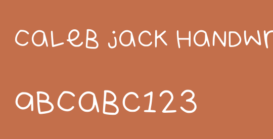 Caleb Jack Handwriting 2021