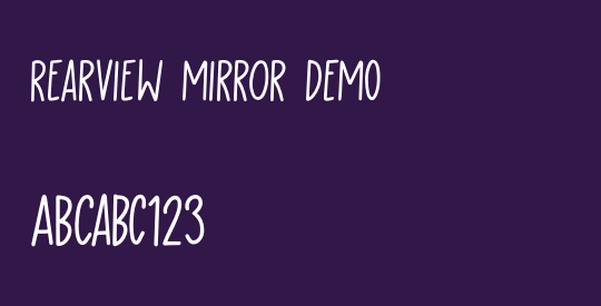 Rearview Mirror DEMO