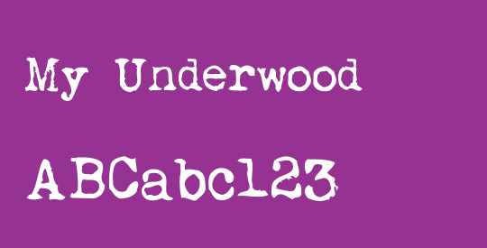 My Underwood