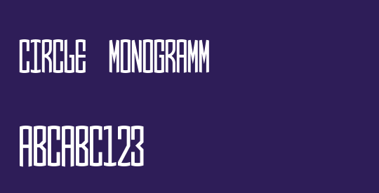 Circle Monogramm