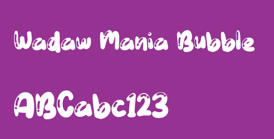 Wadaw Mania Bubble
