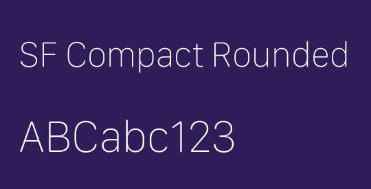 SF Compact Rounded
