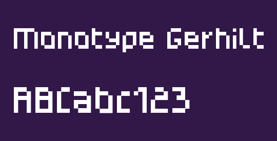 Monotype Gerhilt