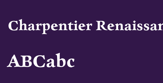 Charpentier Renaissance Reduced