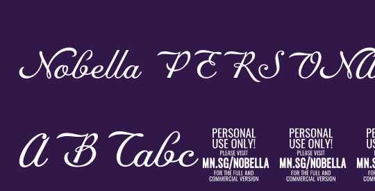 Nobella PERSONAL USE ONLY PERSONAL USE ONLY