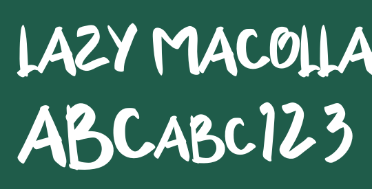 LAZY MACOLLA
