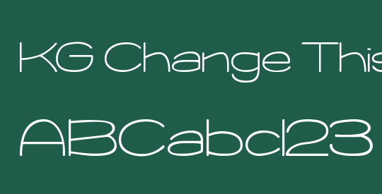 KG Change This Heart