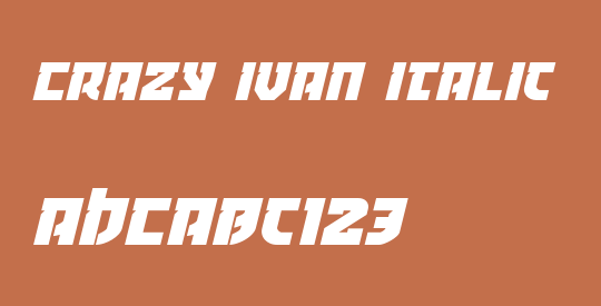 Crazy Ivan Italic
