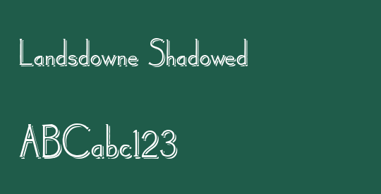 Landsdowne Shadowed