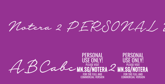 Notera 2 PERSONAL USE ONLY