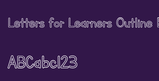 Letters for Learners Outline Bo