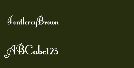 FontleroyBrown