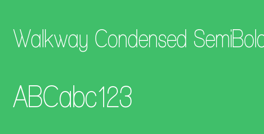 Walkway Condensed SemiBold