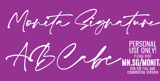 Monita Signature PERSONAL USE Bd