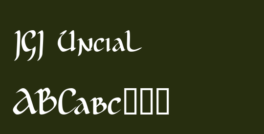 JGJ Uncial