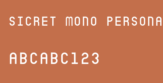 Sicret Mono PERSONAL