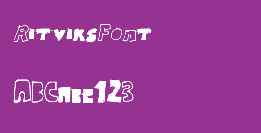 RitviksFont