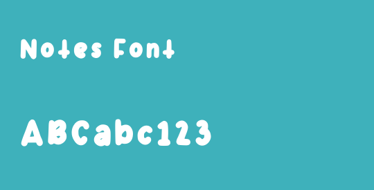 Notes Font