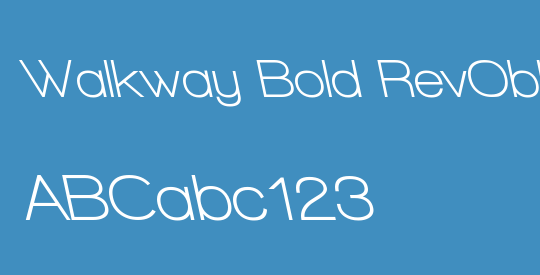 Walkway Bold RevOblique