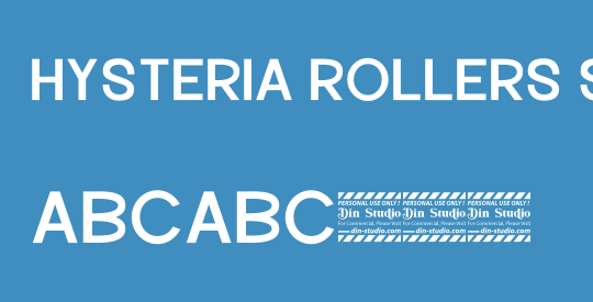 Hysteria Rollers Sans Serif Per