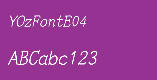 YOzFontE04
