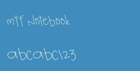 MTF Notebook