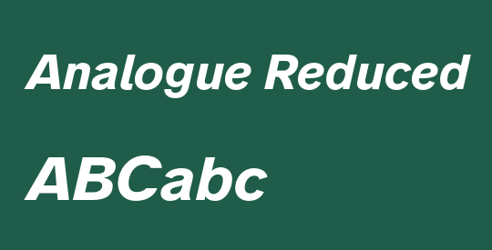 Analogue Reduced
