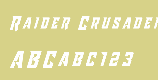 Raider Crusader Title