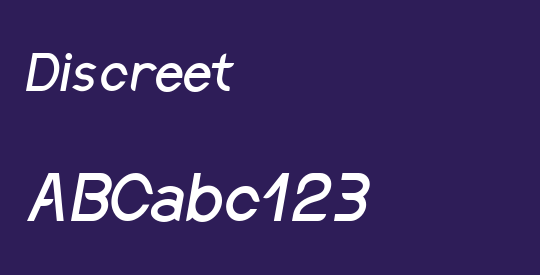 Discreet