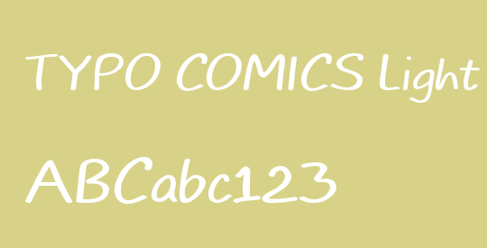 TYPO COMICS Light DEMO