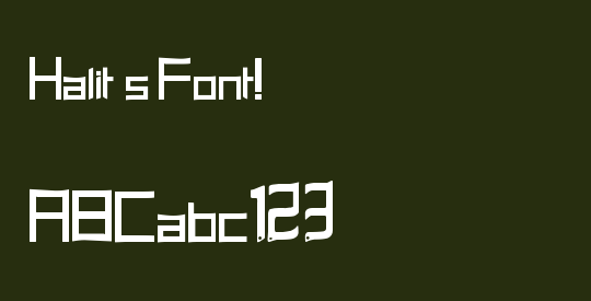 Halit's Font!