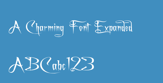 A Charming Font Expanded