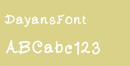 DayansFont