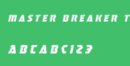 Master Breaker Title Italic