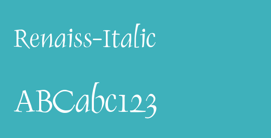 Renaiss-Italic