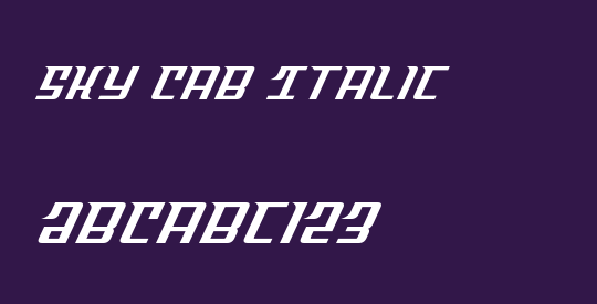 Sky Cab Italic
