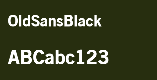 OldSansBlack