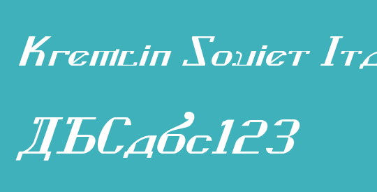 Kremlin Soviet Italic