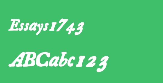 Essays1743