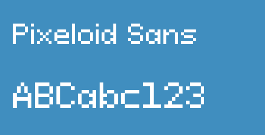 Pixeloid Sans