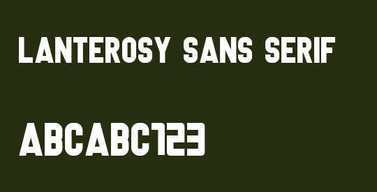 Lanterosy Sans Serif