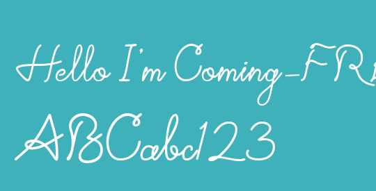 Hello I'm Coming-FREE