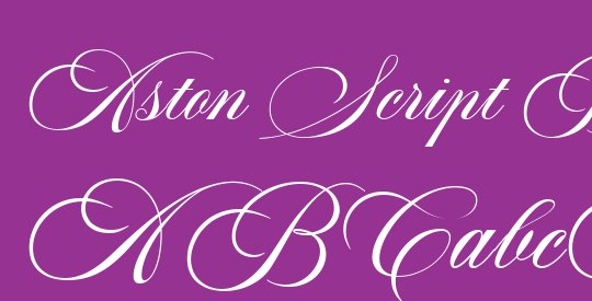 Aston Script Bold