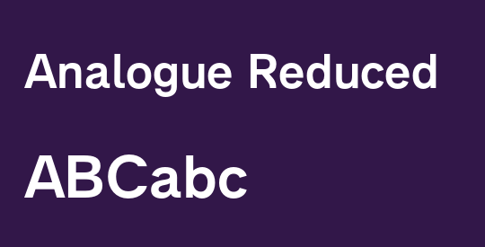 Analogue Reduced