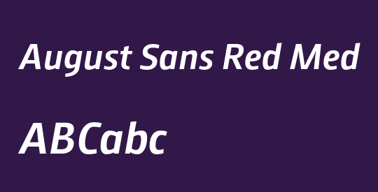 August Sans Red Med