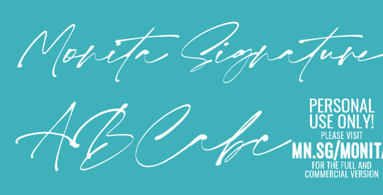 Monita Signature PERSONAL USE