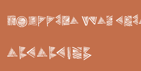 Touppeka was created using FontCreator 6.5 from High-Logic.com˝0ã�