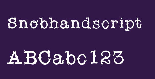 Snobhandscript