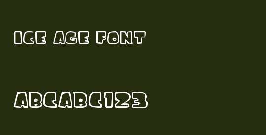 ice age font